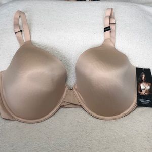 Vera Wang silky T-Shirt Bra Nude 38DD